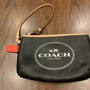 black coach wristlet